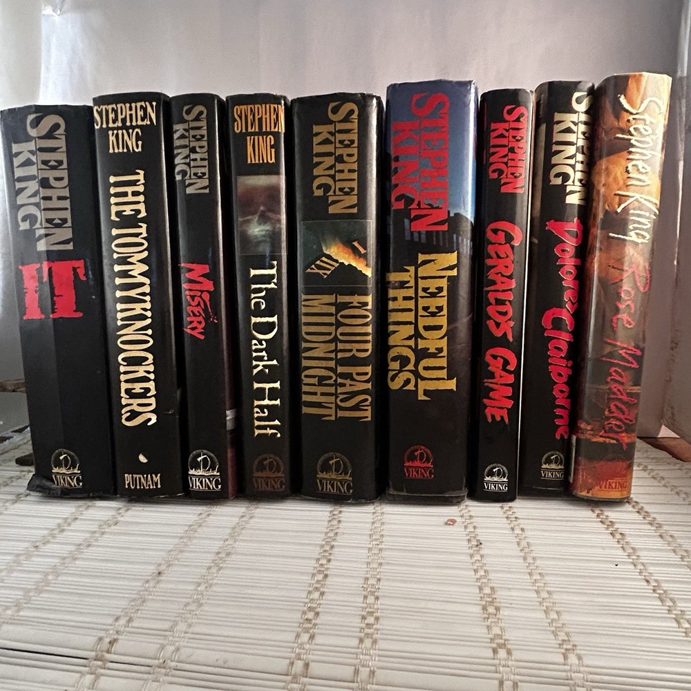 Stephen King First Edition Early Viking/Putnam 9 Books HC DJ Reading Copies