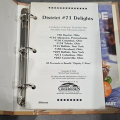 Morris Press Cookbooks District #71 Delights 2006 Ring/Wire Bound Cookbook