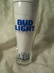 NEW ATLANTA Super Bowl LIII 53 Beer Glass 16 oz. BUD LIGHT Drinking Glass 1982