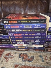 Lot of 46 Star Trek The Next Generation Numbered Books Most Unread/1st Printings