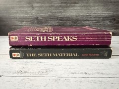 Seth Speaks + The Seth Material Jane Roberts 2 Book Lot Vtg New Age Occult PB