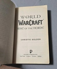 Rare World of Warcraft: Rise of the Horde by Christie Golden WOW Fantasy PB 2007