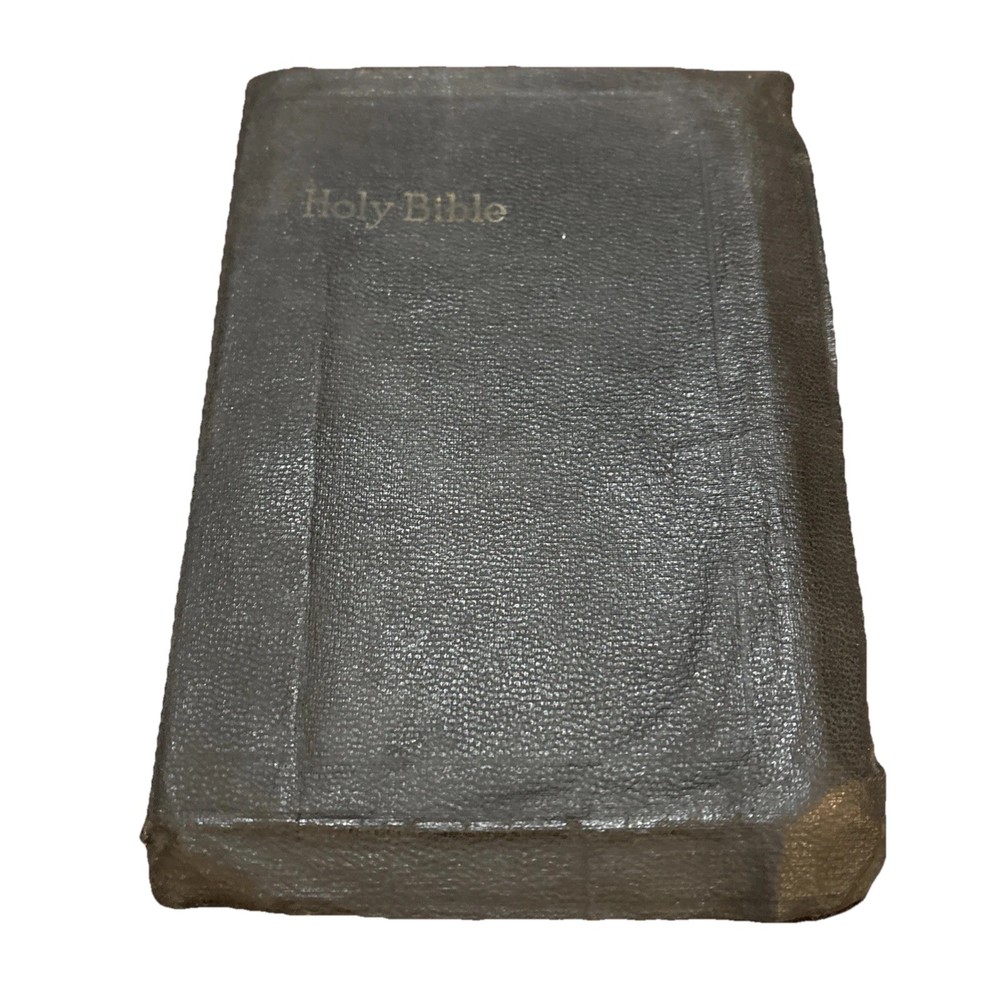 Holy Bible Pronouncing National Bible Press Undated Leather Antique