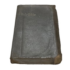 Holy Bible Pronouncing National Bible Press Undated Leather Antique