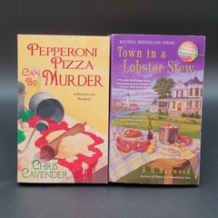 Lof of 9 Cozy Murder Mystery Books Food & Wine Related (Gr#4) Multiple Titles