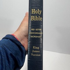 HOLY BIBLE Red Letter Concordance Dictionary King James Version NELSON 261 B