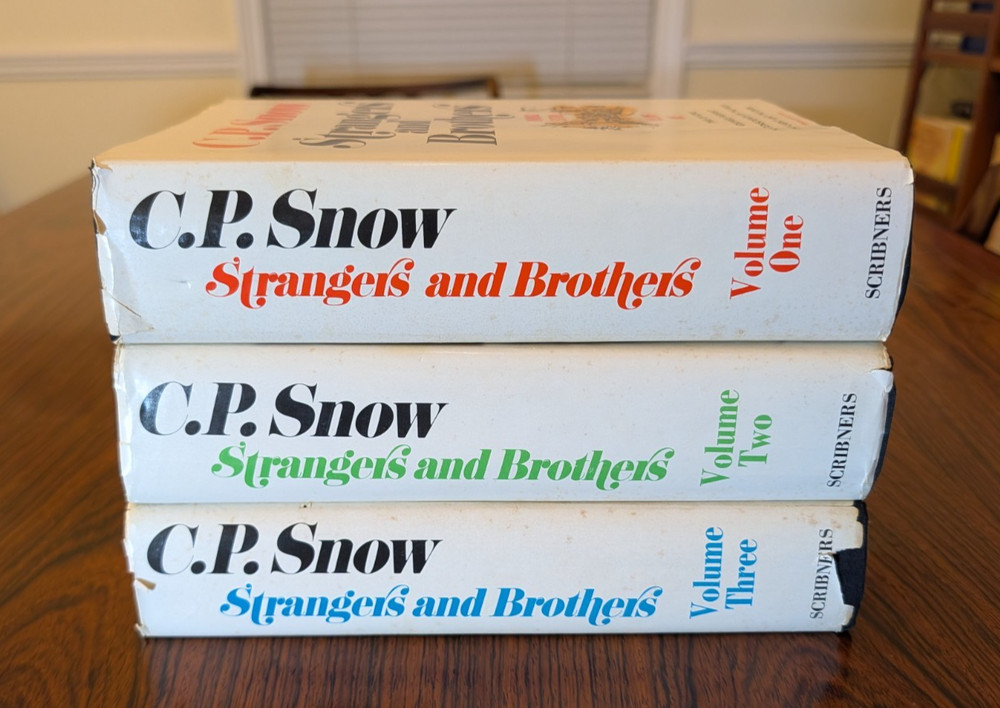 3 Volume Set | Strangers & Brothers | C.P. Snow | Omnibus Trilogy | 1972 | HCDJ