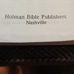 Holy Bible NIV 87 Ultra Thin Black Bonded Leather Holman Reference
