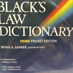 Black’s Law Dictionary (Pocket), 3rd Edition – Paperback
