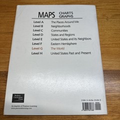 4 Maps Charts Graphs Levels D, E, F, and G Modern Curriculum Press US World pb