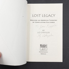 Lost Legacy, Liz Chrysler (2003, Paperback) Signed & Inscribed GC 108 pages