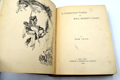 1889 A Yankee in King Arthur’s Court Mark Twain 1st Edition Antique Book Novel