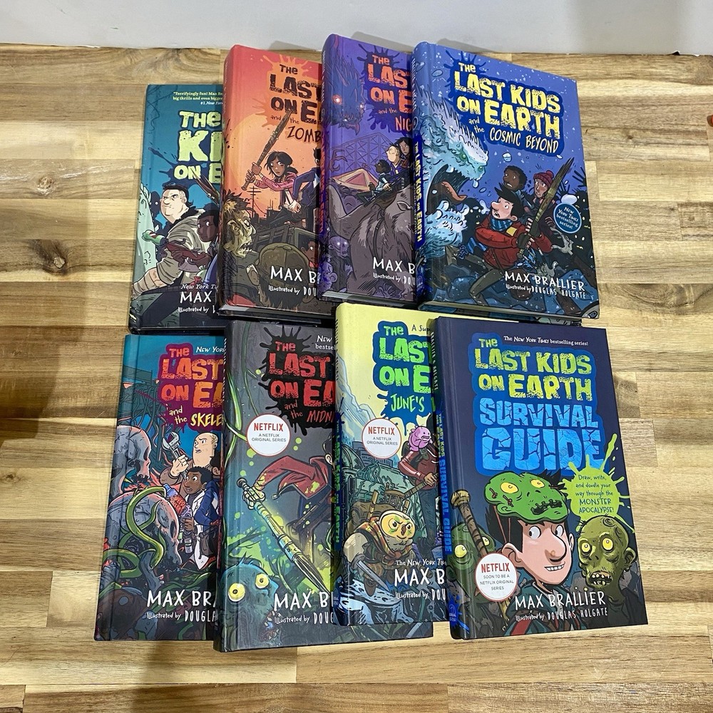 The Last Kids on Earth Book Hardcover LOT SET Of 8 Max Brallier Netflix Series