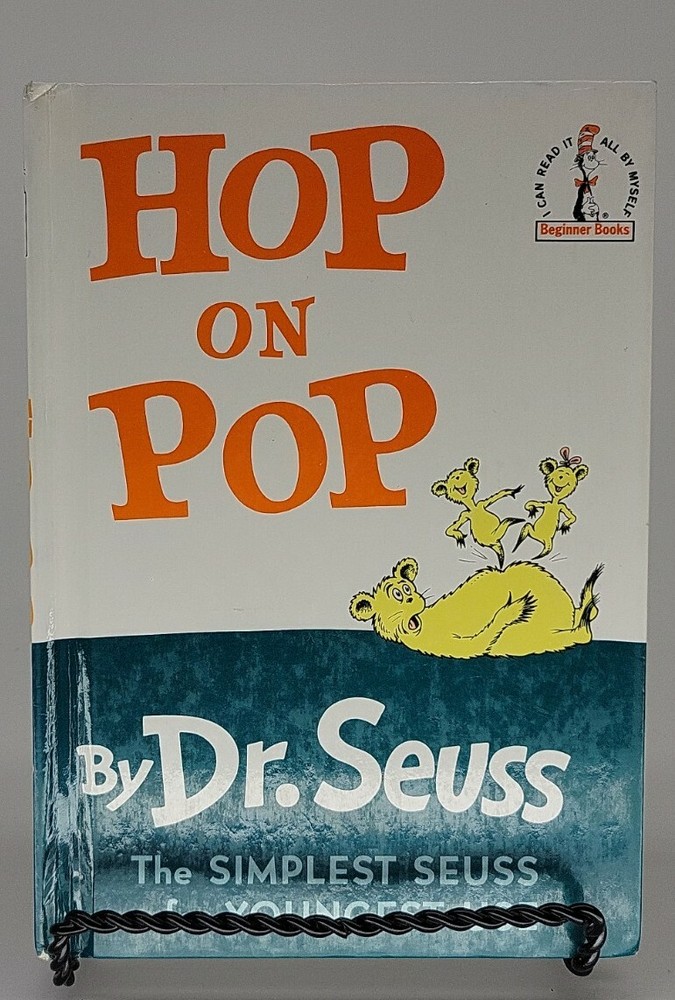 Hop On Pop Dr. Seuss VERY GOOD 7″x 9″ Beginner Books Simplest Seuss Youngest Use