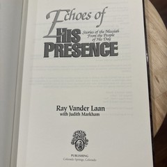 Echoes Of His Presence Ray Vander Laan HBDJ