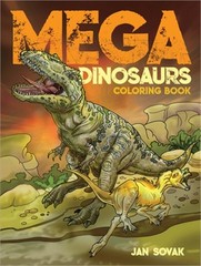 Mega Dinosaurs Coloring Book (Paperback or Softback)