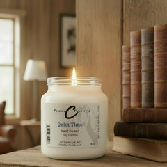Quiet Time Soy Candle – 18 oz. Apothecary Jar