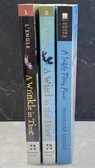 3 bk Lot, Madeleine L’Engle A Wrinkle in Time, Wind in the Door, Swiftly Tilting