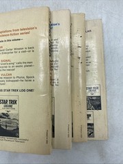 Star Trek TOS Ballantine Books, Alan Dean Foster, 1970s Log Books: 2, 3, 6, 8