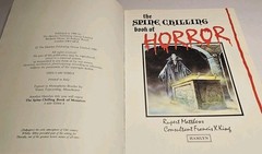 Hamlyn The Spine Chilling Book of Horror-Rupert Matthews Hardcover 1988
