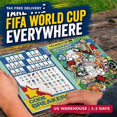 2 pk Wagon International Official 2026 FIFA World Cup Coloring & Activity Book