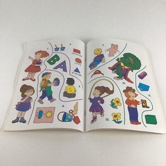 Barney & Friends Sticker Fun Book Lick Stick Coloring Vintage 1993 Lyons NEW
