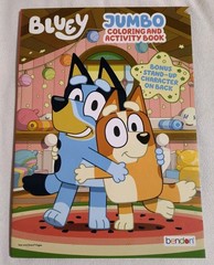 BLUEY Jumbo Coloring & Activity Book with Tear/Share Pages New! Free Shipping!