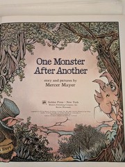 Vintage 1974 One Monster After Another Illustrated Hardcover A Golden Book 1stED