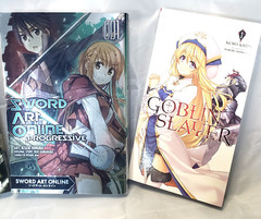 LOT of 4 Random Manga Book Lot – Goblin Slayer, Magi, Battle Angel , Sword Art..