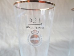 Warsteiner (Warstein) – Set of 2 – German Beer Glasses 0.2 Liter – „Tulip” – NEW