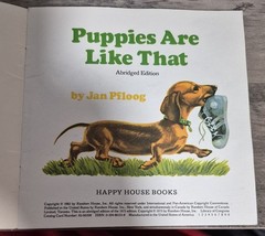 Puppies Are Like That Abridged Edition Happy House Paperback Jan Pfloog