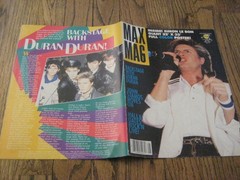 Max Mag Magazine Duran Duran Giant Fold out Poster! Simon Le Bon U2