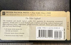 Pilot Log Book by Inc. Peter Pauper Press (Hardcover, 96 page, 40 Flights)