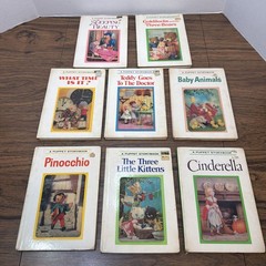 Lot of 8: A Puppet Storybook Board Books Grossett Dunlap IZAWA 60s 70s 3D Holo