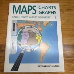 4 Maps Charts Graphs Levels D, E, F, and G Modern Curriculum Press US World pb