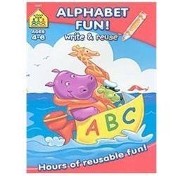 School Zone Alphabet Fun! Write & Reuse Workbook: 26 Wipe-Clean Pages, Preschool