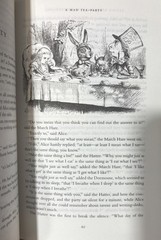 Alices Adventures and The Looking Glass by Lewis Carroll Hardcover Book Fantasy