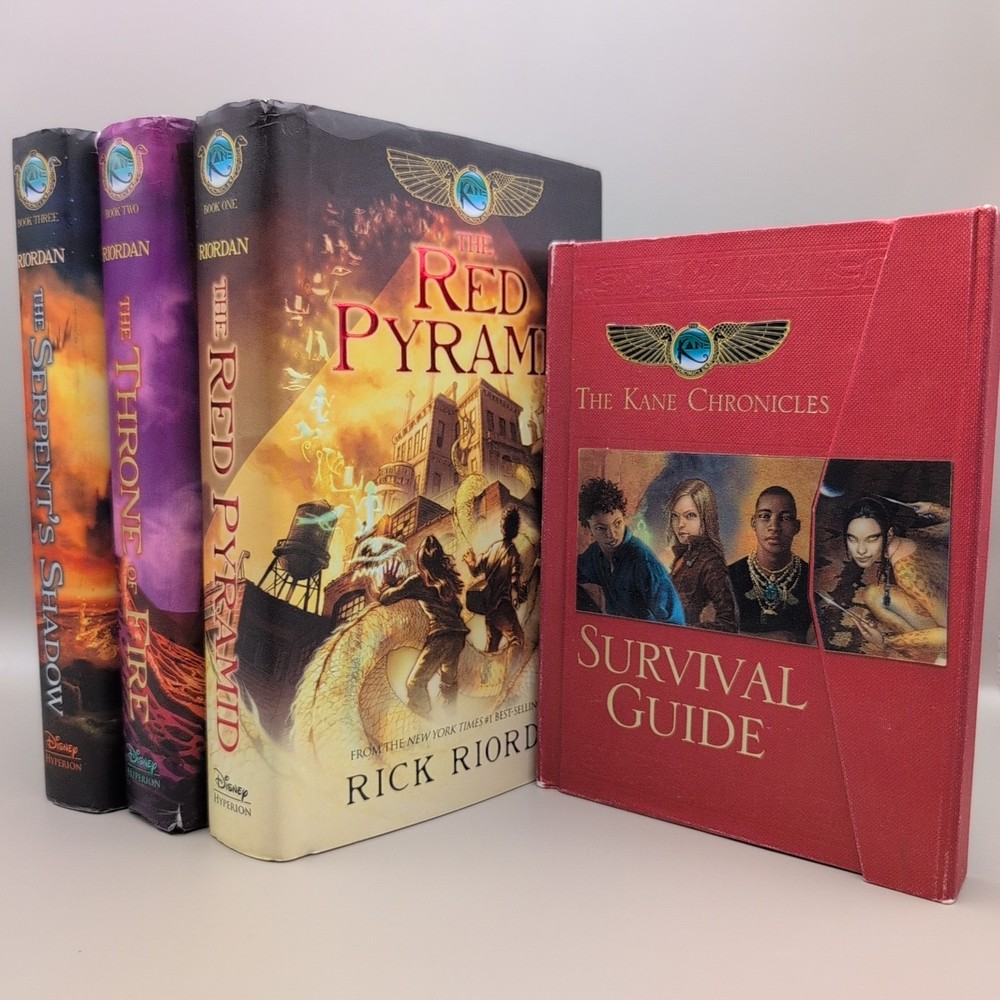 Kane Chronicles 1-3 Hardcover Rick Riordan + Survival Guide