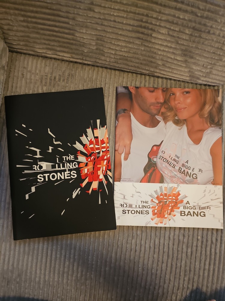Rolling Stones 'A Bigger Bang’ Tour Program + Centerfold Poster & Bonus Catalog