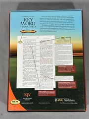 Hebrew Greek Key Word Study Bible KJV Genuine Leather Black AMG Publishers Box