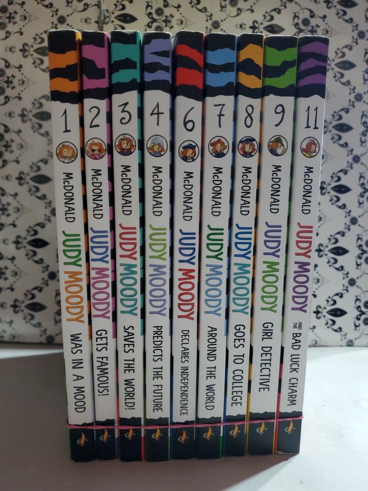 Judy Moody Book Lot 9 Books #1-4 6-9 11 Megan McDonald Kids Series PB