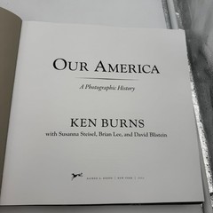 Our America : A Photographic History by Ken Burns (2022, Hardcover) 1st Edition