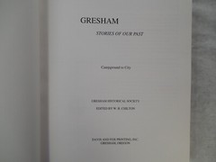 Gresham: Stories of Our Past – Before and After the World Wars, 1996, Very Good+