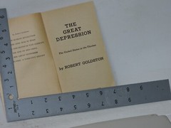 GREAT DEPRESSION UNITED STATES IN THIRTIES BY ROBERT GOLDSTON FAWCETT PB 1968.