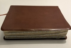 VTG NIV Study Bible Red Letter Zondervan 1985 Bonded Leather Meticulously Tabbed