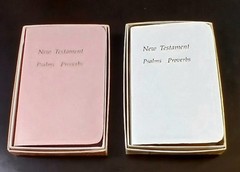 1968 2-KJV Pocket New Testaments Psalms & Proverbs National Bible Press Like New