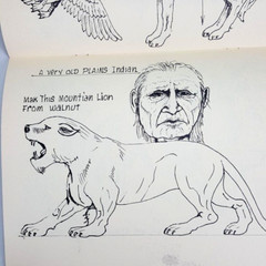 Cecil’s Woodcarving Patterns Book Animals Native Indian Golf Wood Turning Crafts