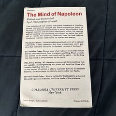Mind of Napoleon: A Selection of His Written and Spoken Words REPRINT New