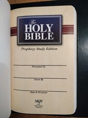 The Holy Bible Prophecy Study Edition. Nelson. 2008. Genuine Leather (8.5″ x 6″)