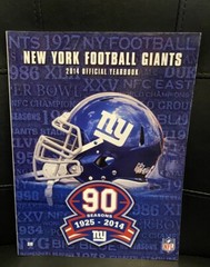 Non-circulated 2014 New York Giants football Yearbook